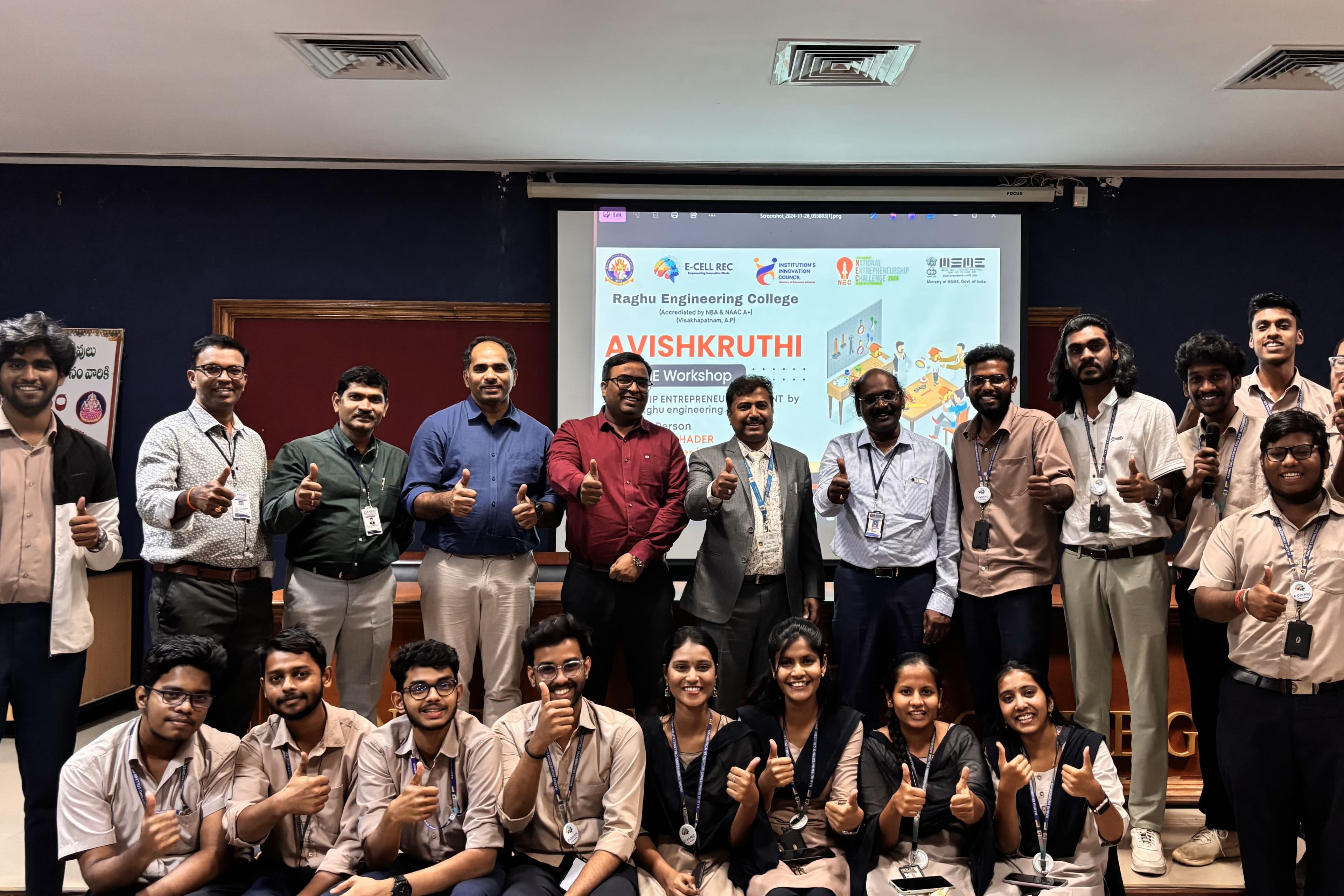 E-Cell REC Members learning together